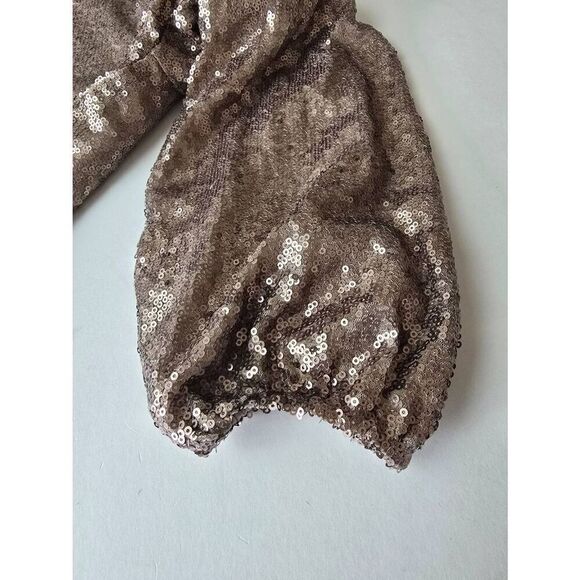 Vince Camuto Dress Size 2 Champagne sequined - Picture 8 of 9